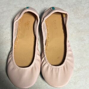 Tieks Blush Leather Flats